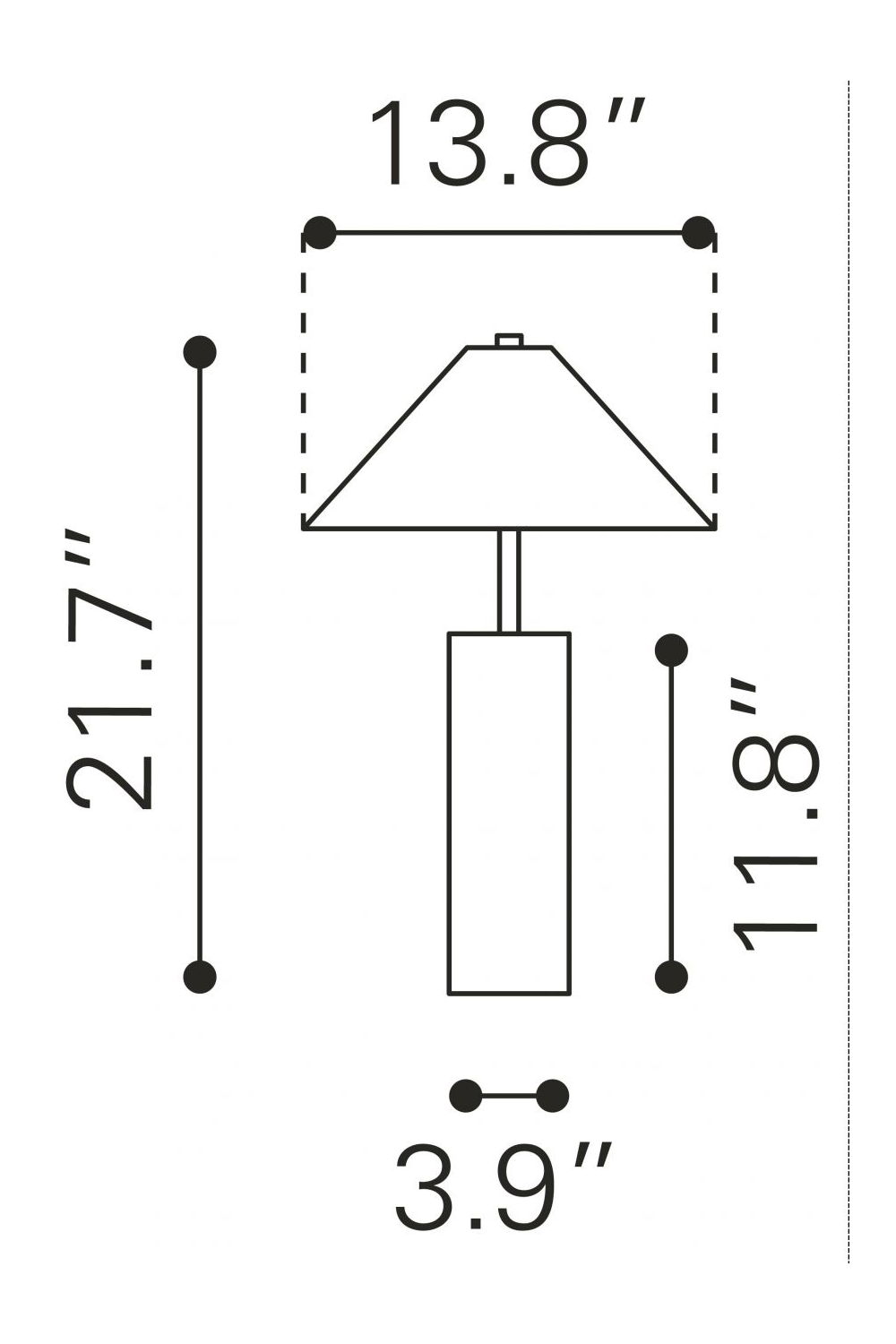 Beige Marble Base Table Lamp | OROA Modern Ciara | Oroa.com