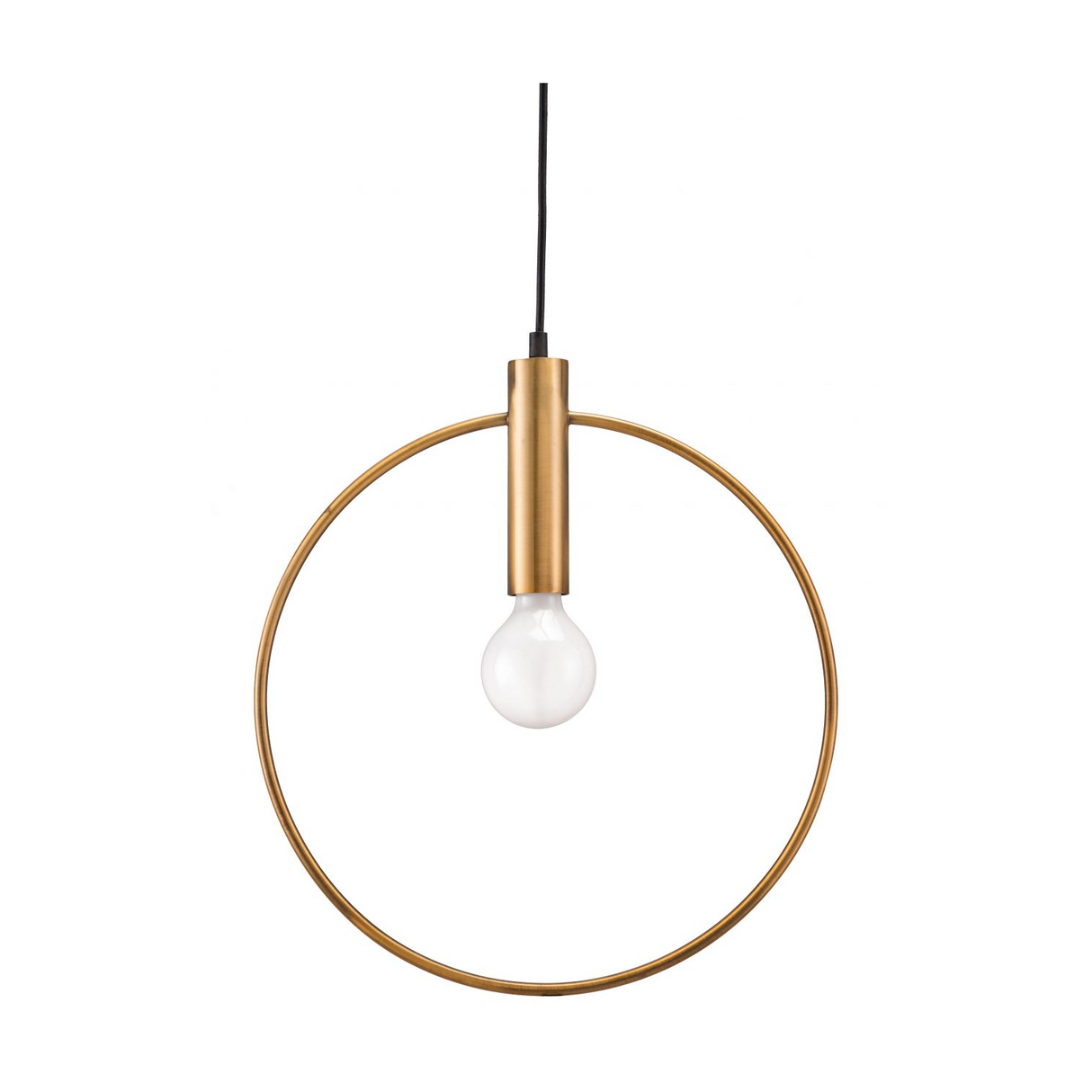 Brass Ring Pendant Lamp – Irenza – front view