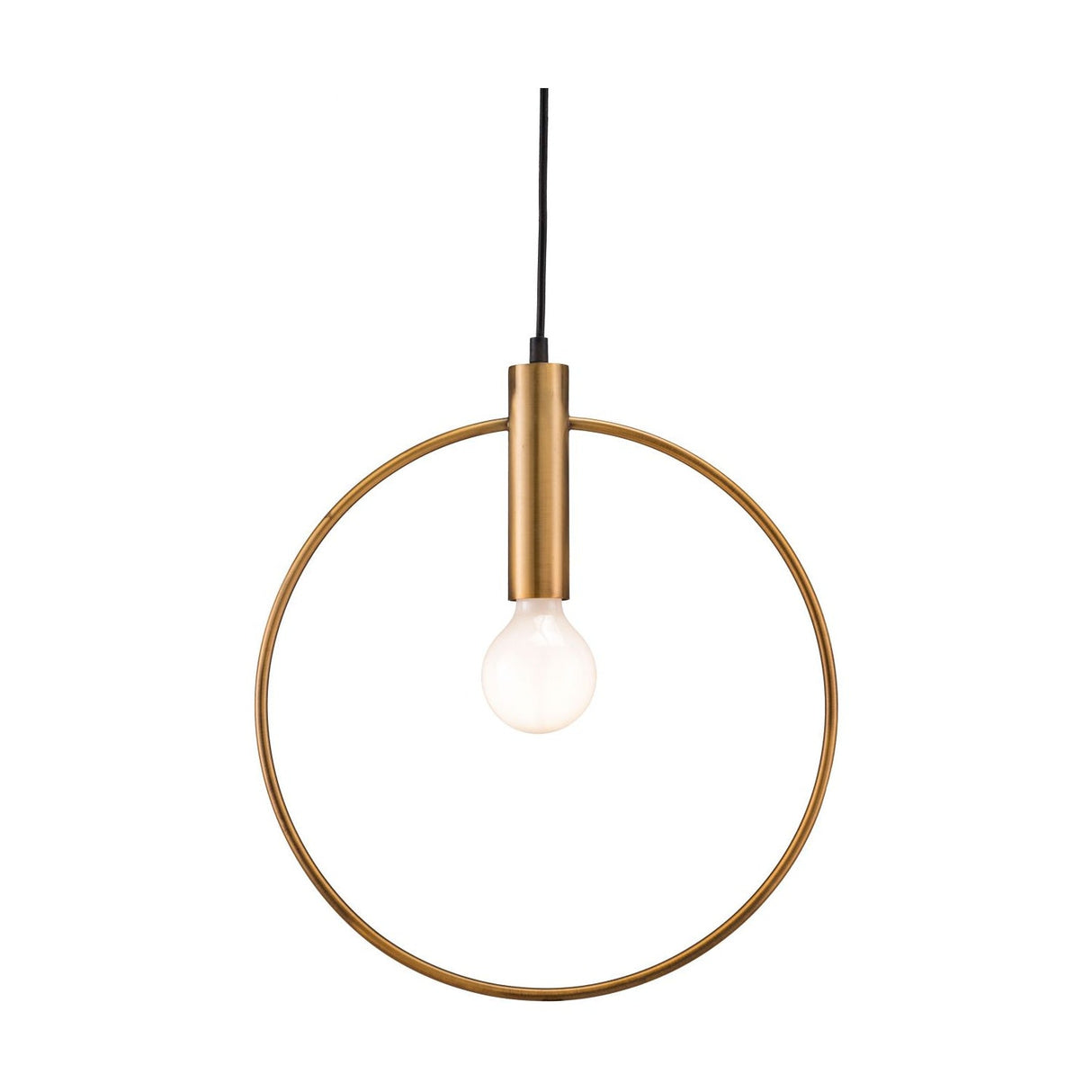 Brass Ring Pendant Lamp – Irenza – side view