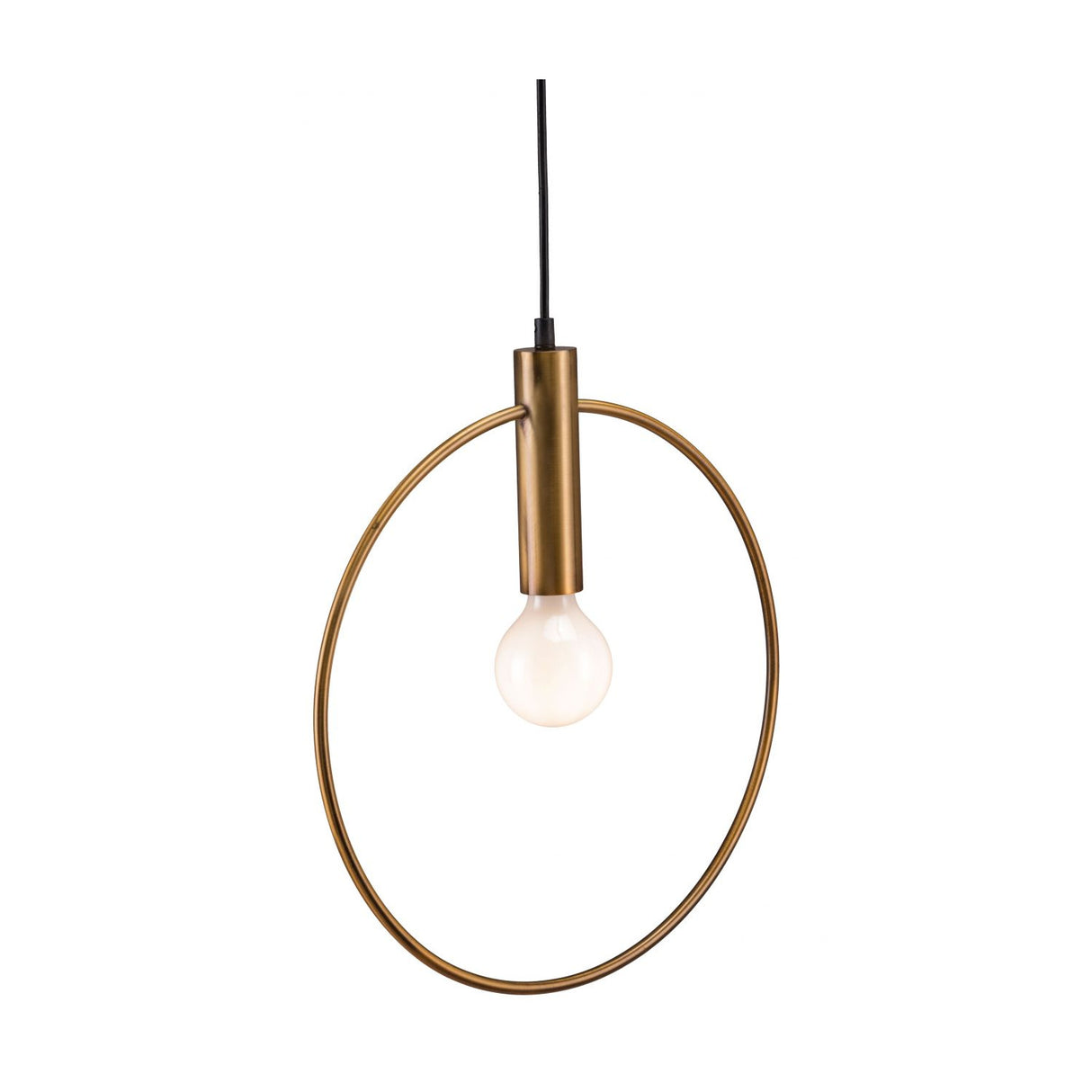 Brass Ring Pendant Lamp – Irenza – rear view