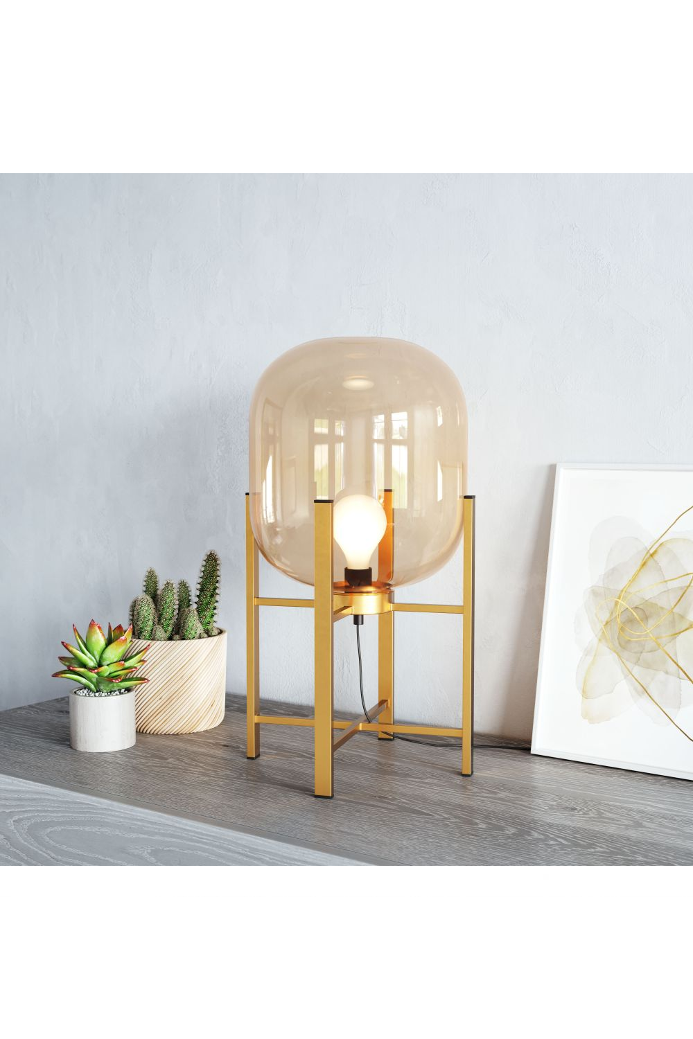 Tinted Glass Table Lamp | OROA Modern Wonderwall | Oroa.com