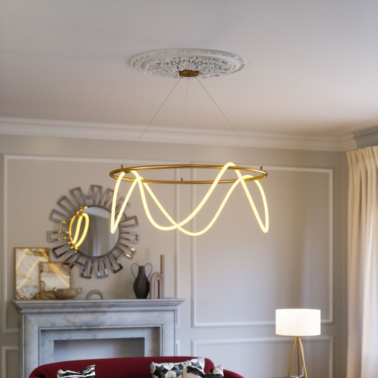 Flexible LED Tube Pendant Lamp – Wiber – alternate view 10