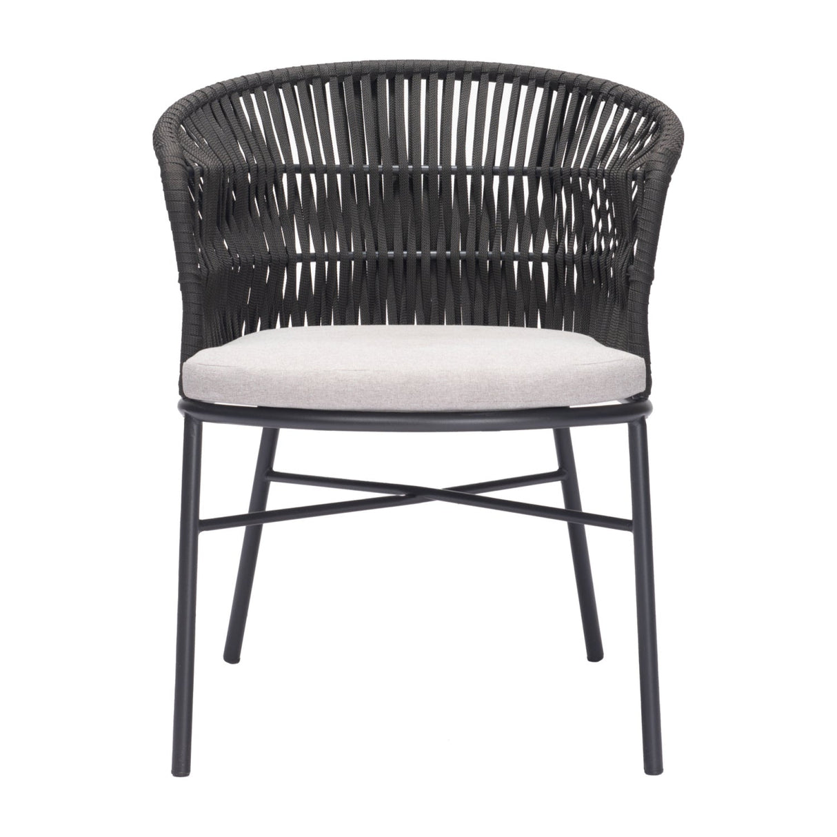 Contemporary Black Outdoor Dining Chairs (2) | OROA Modern | Oroa.com
