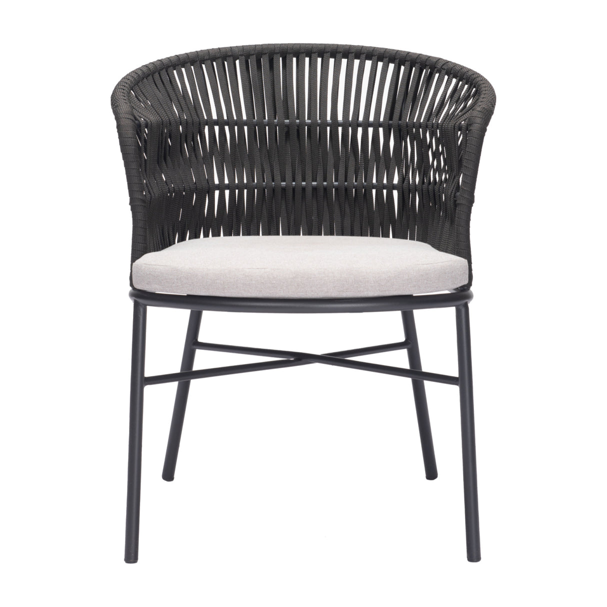 Contemporary Black Outdoor Dining Chairs (2) | OROA Modern | Oroa.com