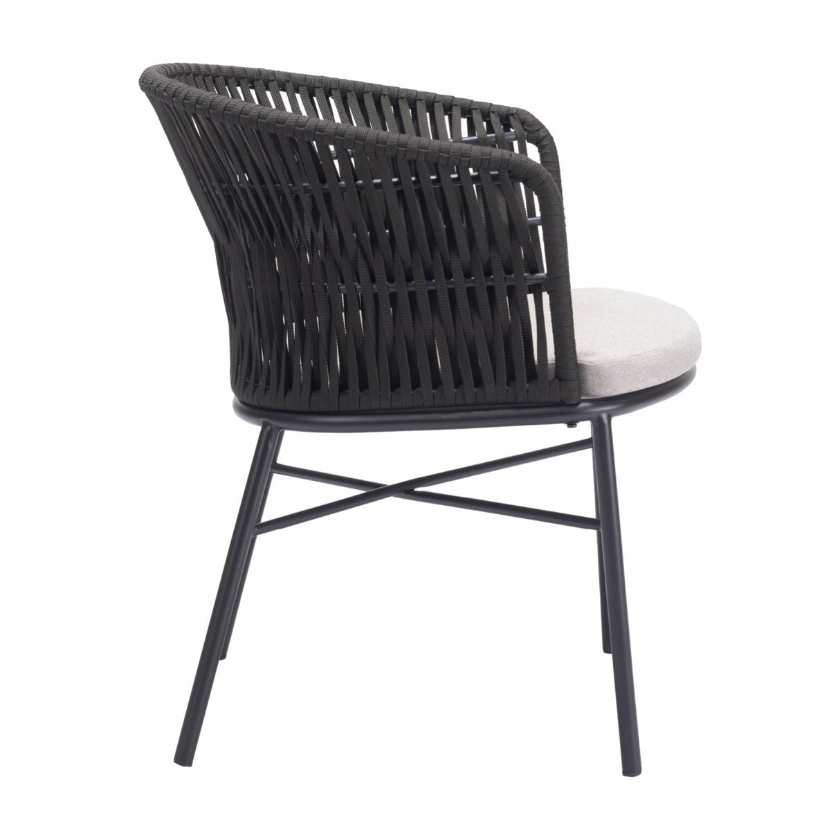 Contemporary Black Outdoor Dining Chairs (2) | OROA Modern | Oroa.com