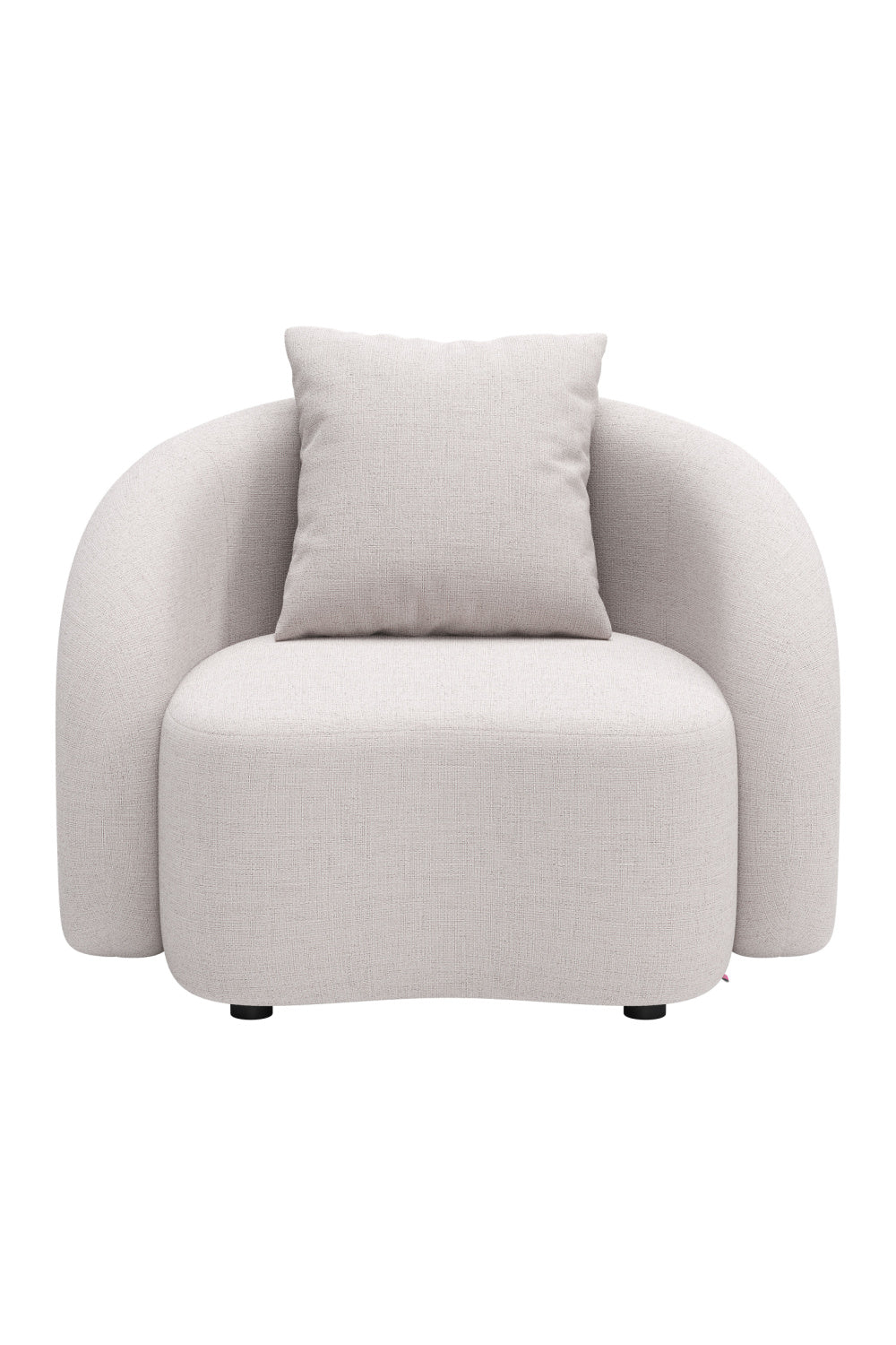 Beige Upholstered Outdoor Accent Chair | OROA Modern Sunny Isles | Oroa.com
