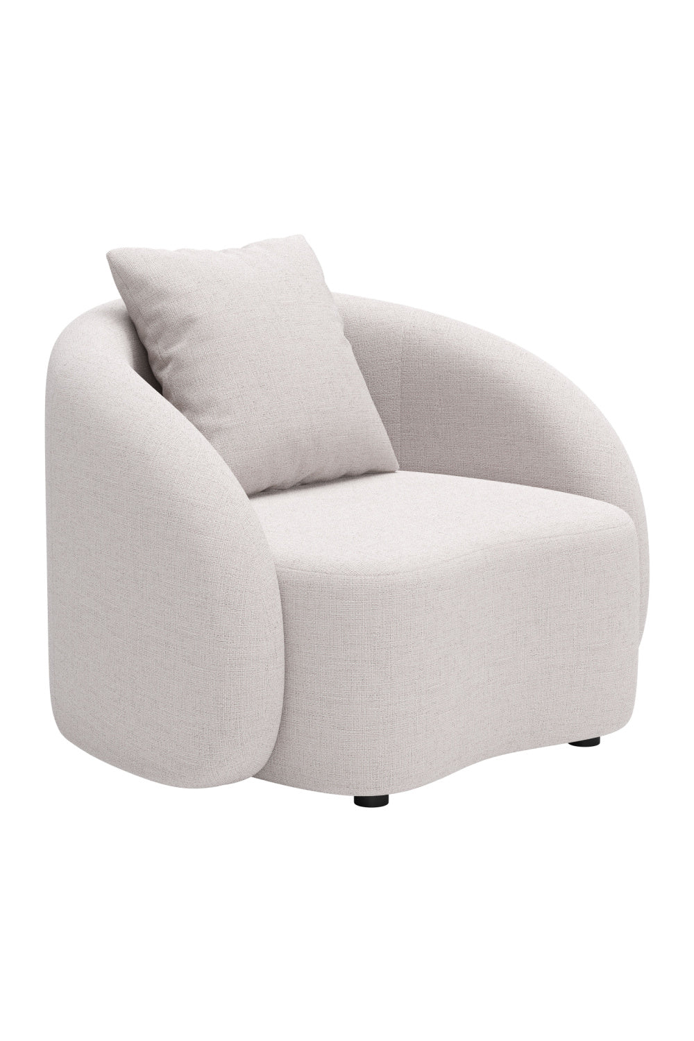 Beige Upholstered Outdoor Accent Chair | OROA Modern Sunny Isles | Oroa.com