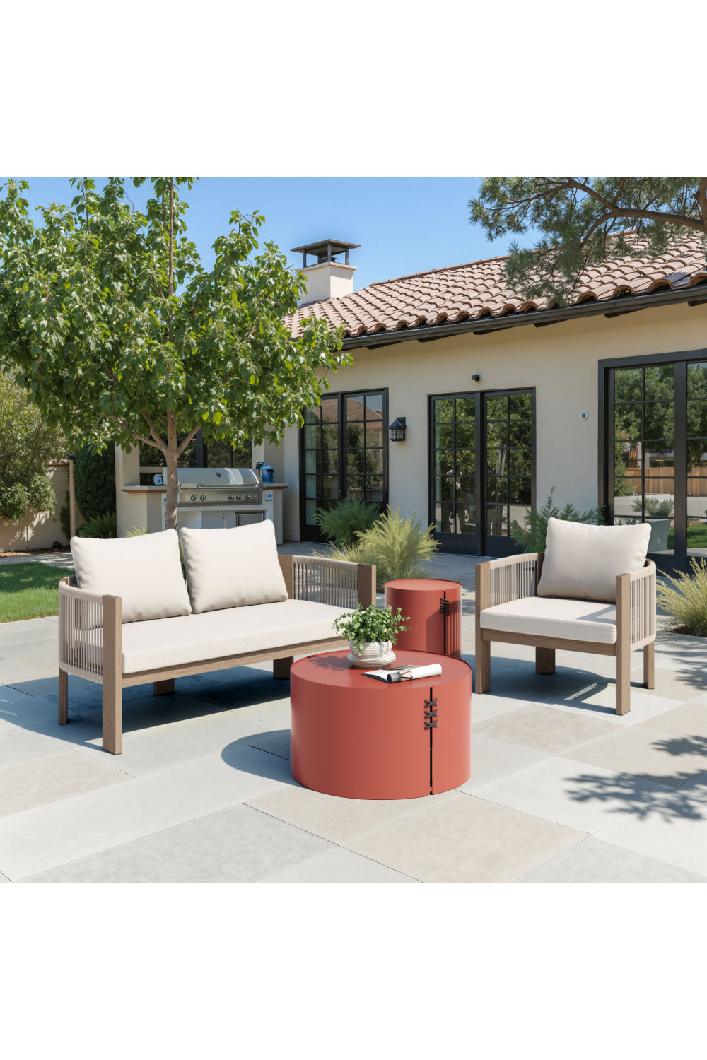 Beige Outdoor Accent Chair | OROA Modern Rebel | Oroa.com