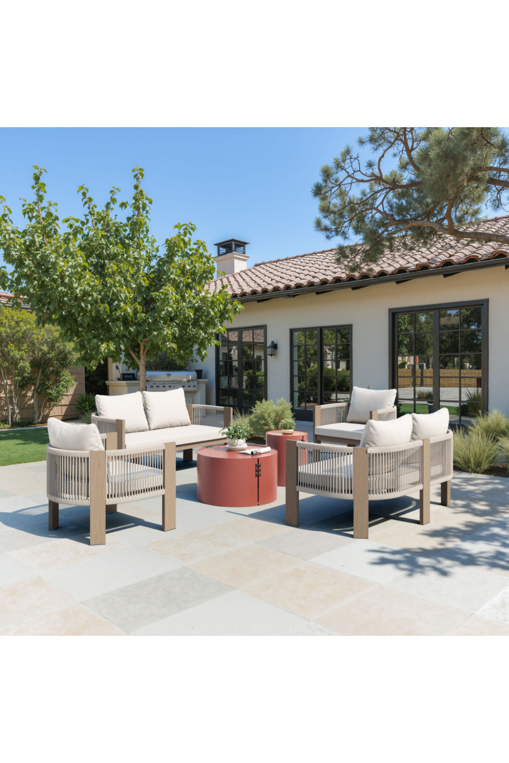 Beige Outdoor Accent Chair | OROA Modern Rebel | Oroa.com