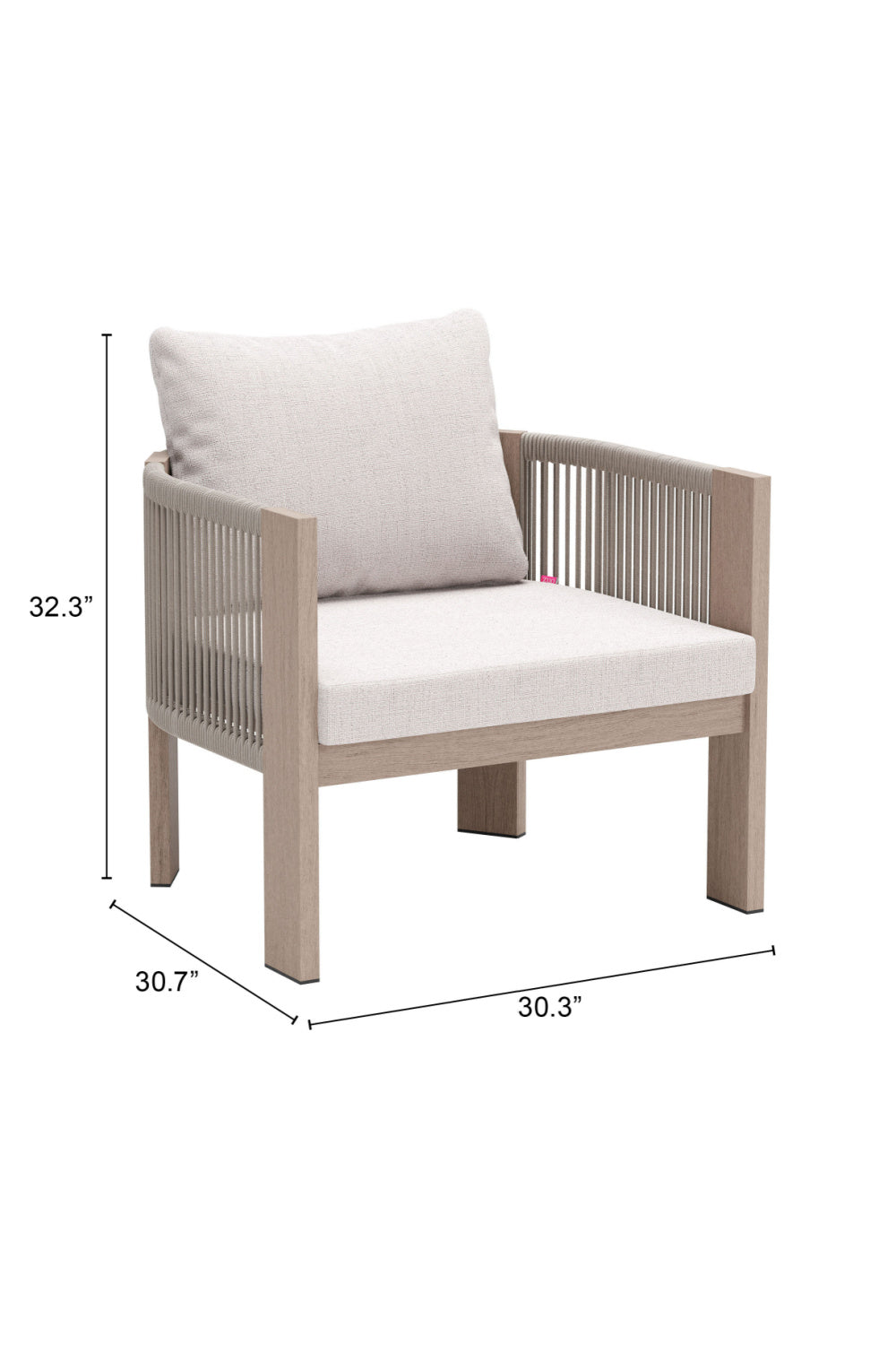 Beige Outdoor Accent Chair | OROA Modern Rebel | Oroa.com