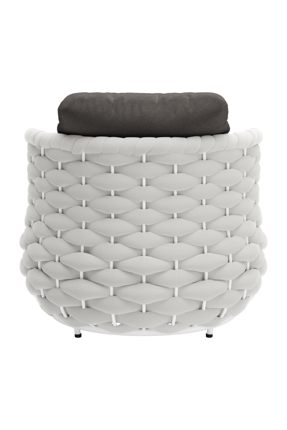 Gray Padded Outdoor Accent Chair | OROA Modern Coral Reef | Oroa.com