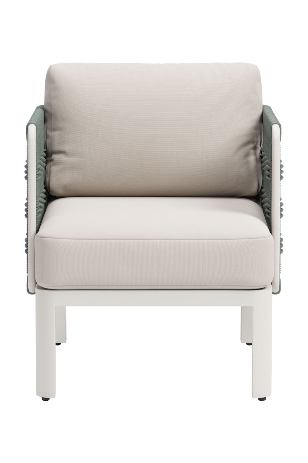 White Olefin Outdoor Lounge Armchair | OROA Modern Bridgehampton | Oroa.com