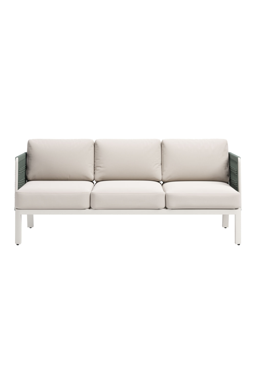 White Olefin Outdoor Sofa | OROA Modern Bridgehampton | Oroa.com