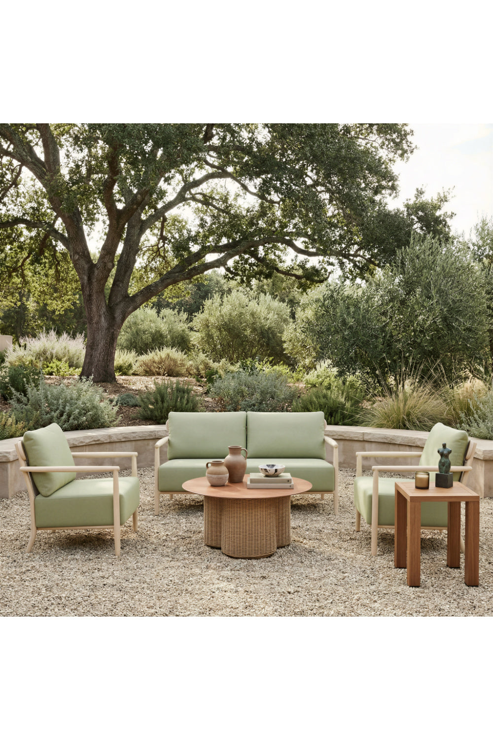 Natural Rattan Look Coffee Table | OROA Modern Soka | Oroa.com