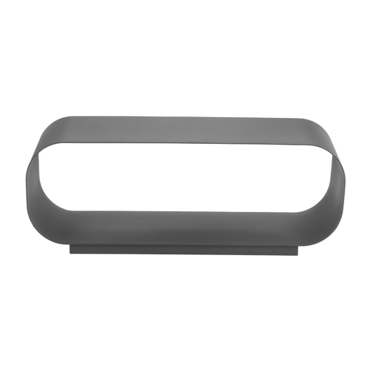 Gray Aluminum Outdoor Coffee Table – Brisa – front view