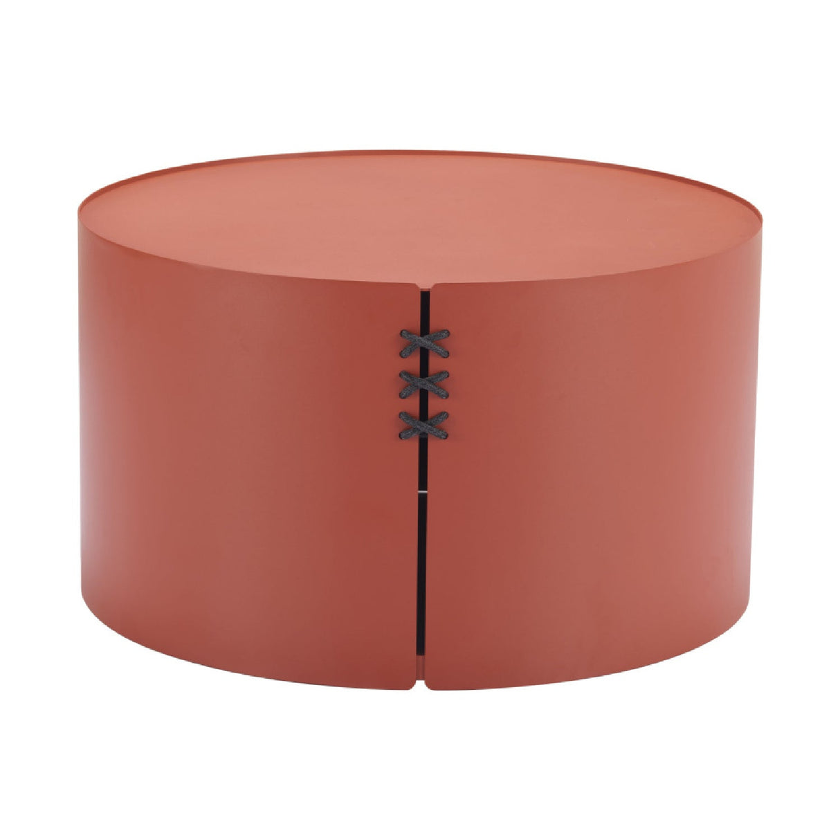 Brown Aluminum Outdoor Coffee Table – Bayu – front view