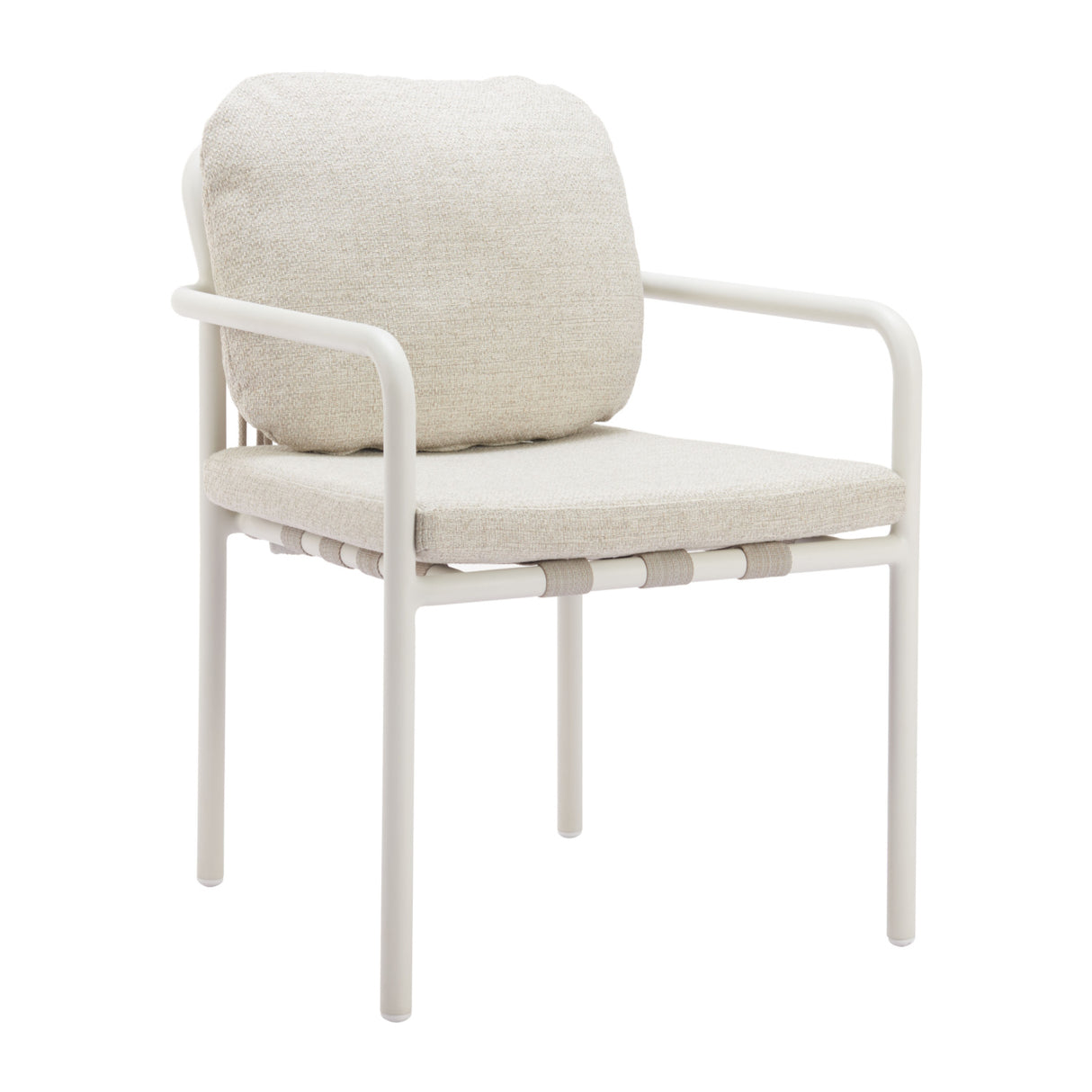 Beige Upholstered Outdoor Dining Chairs (2) | OROA Modern Aite | Oroa.com