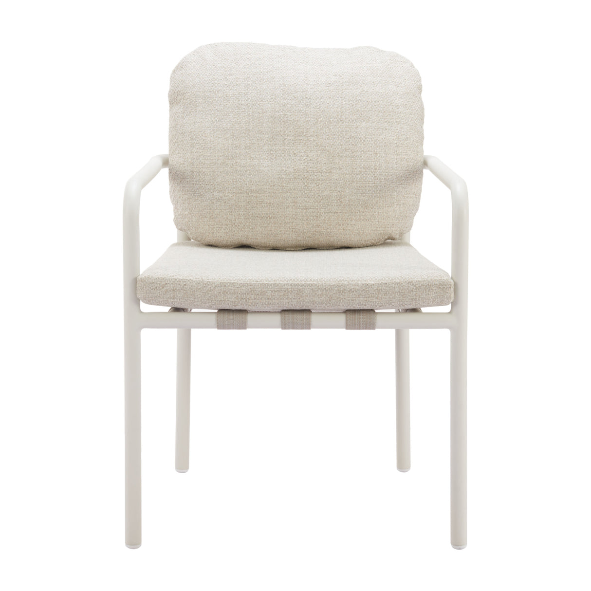 Beige Upholstered Outdoor Dining Chairs (2) | OROA Modern Aite | Oroa.com