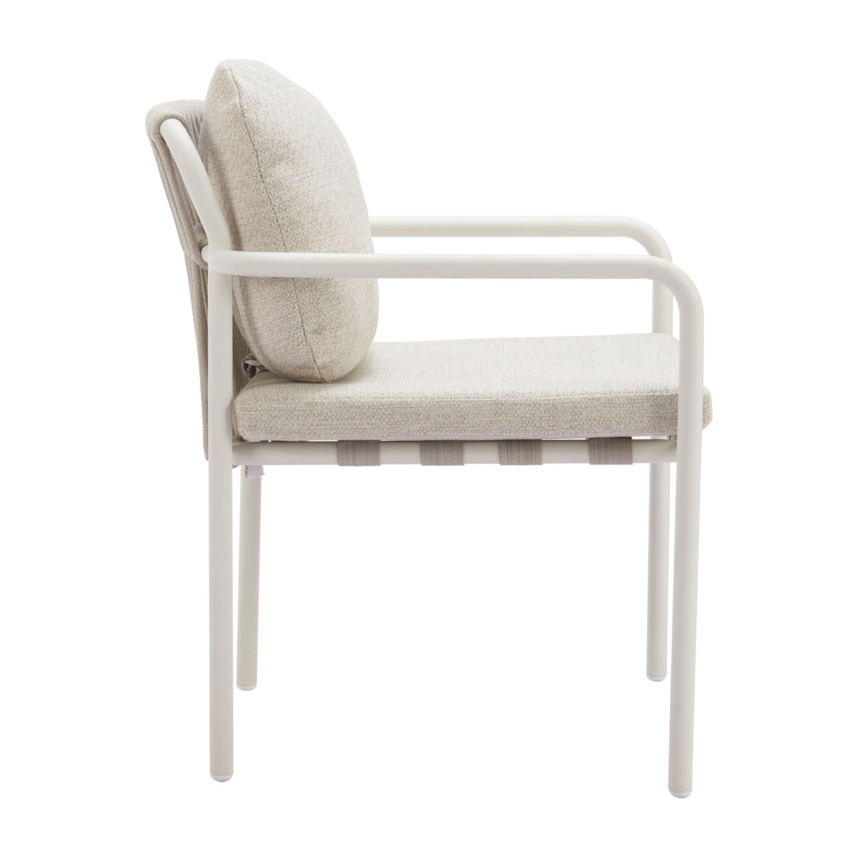 Beige Upholstered Outdoor Dining Chairs (2) | OROA Modern Aite | Oroa.com