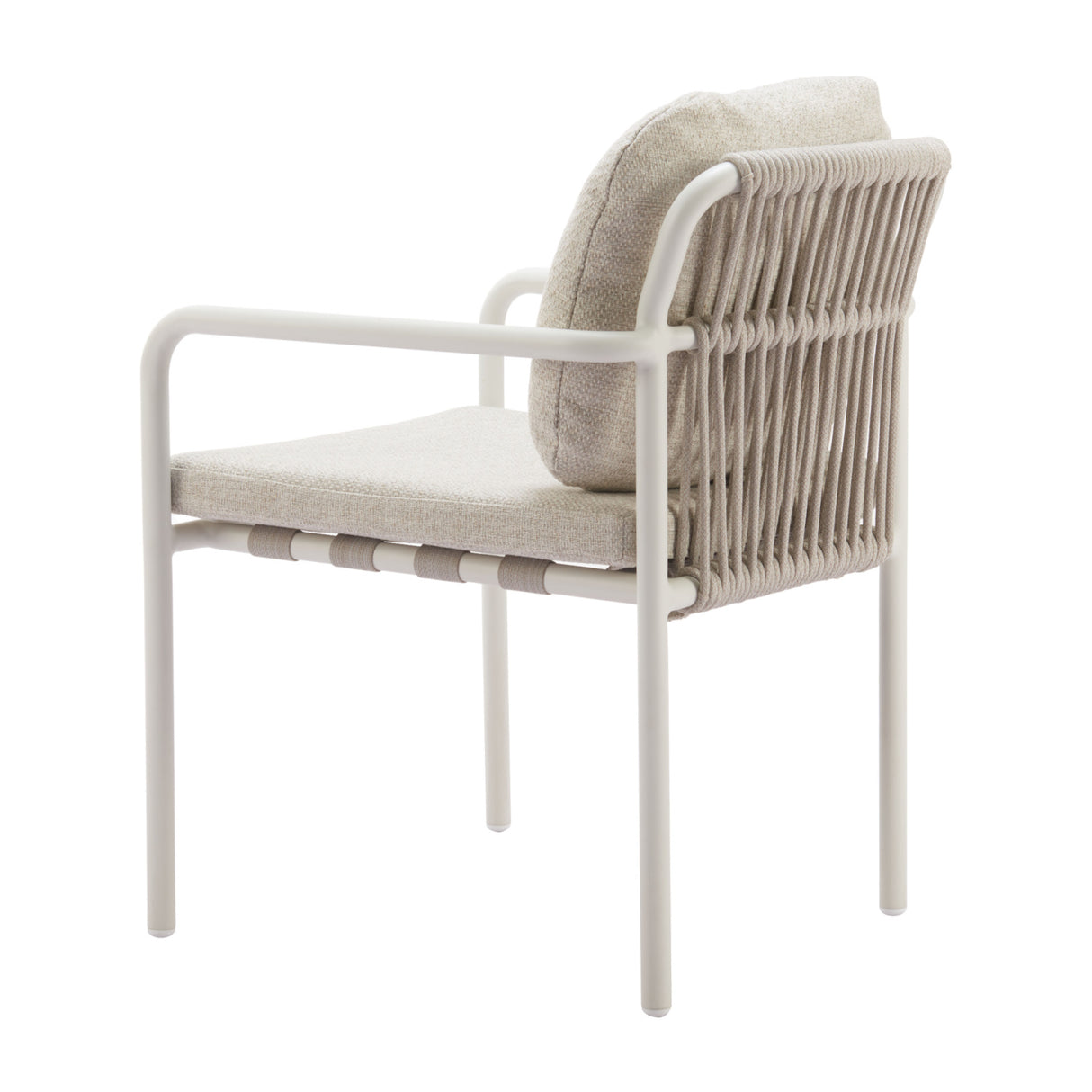 Beige Upholstered Outdoor Dining Chairs (2) | OROA Modern Aite | Oroa.com