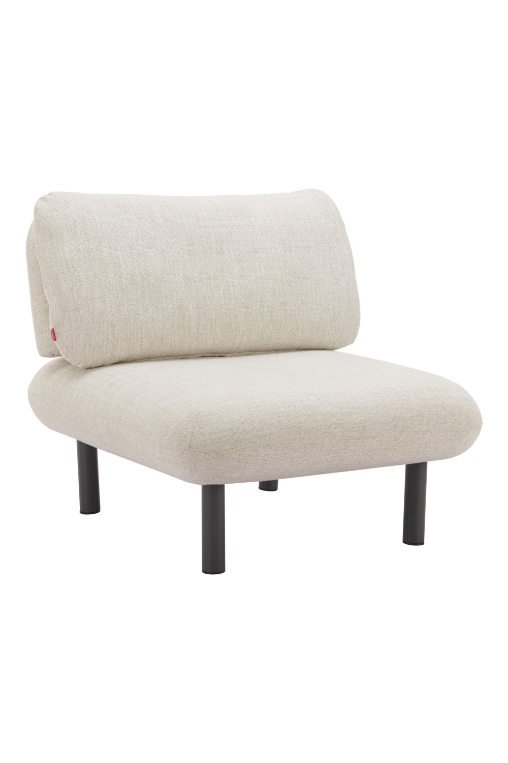 Beige Olefin Outdoor Accent Chair | OROA Modern Aperto | Oroa.com