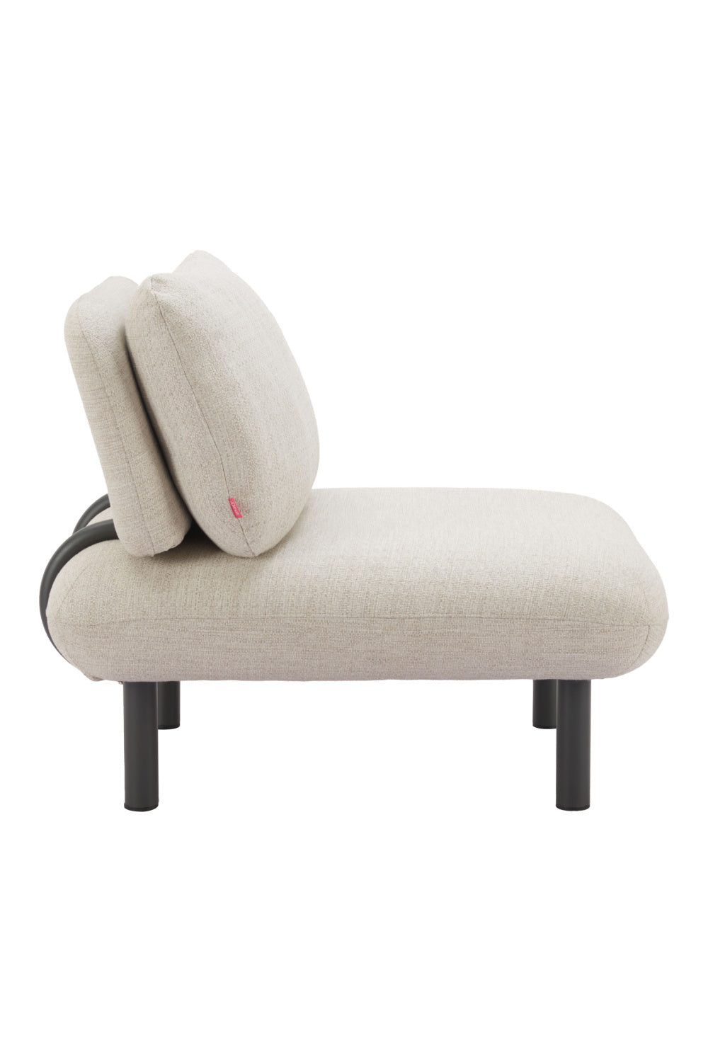 Beige Olefin Outdoor Accent Chair | OROA Modern Aperto | Oroa.com
