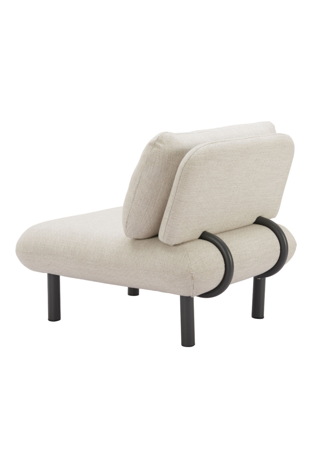 Beige Olefin Outdoor Accent Chair | OROA Modern Aperto | Oroa.com