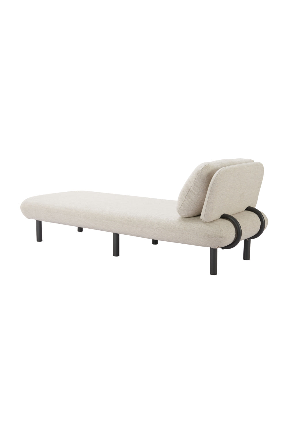 Beige Olefin Outdoor Chaise | OROA Modern Aperto | Oroa.com