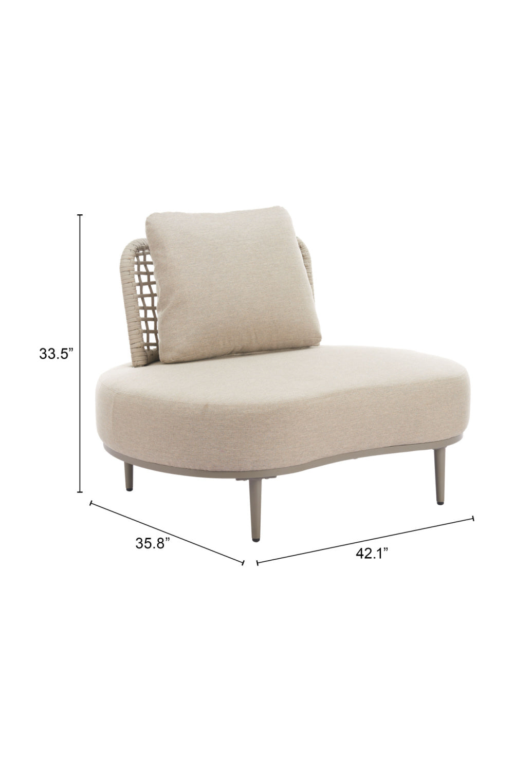 Rattan Weave Outdoor Accent Chair | OROA Modern Ruhe | Oroa.com