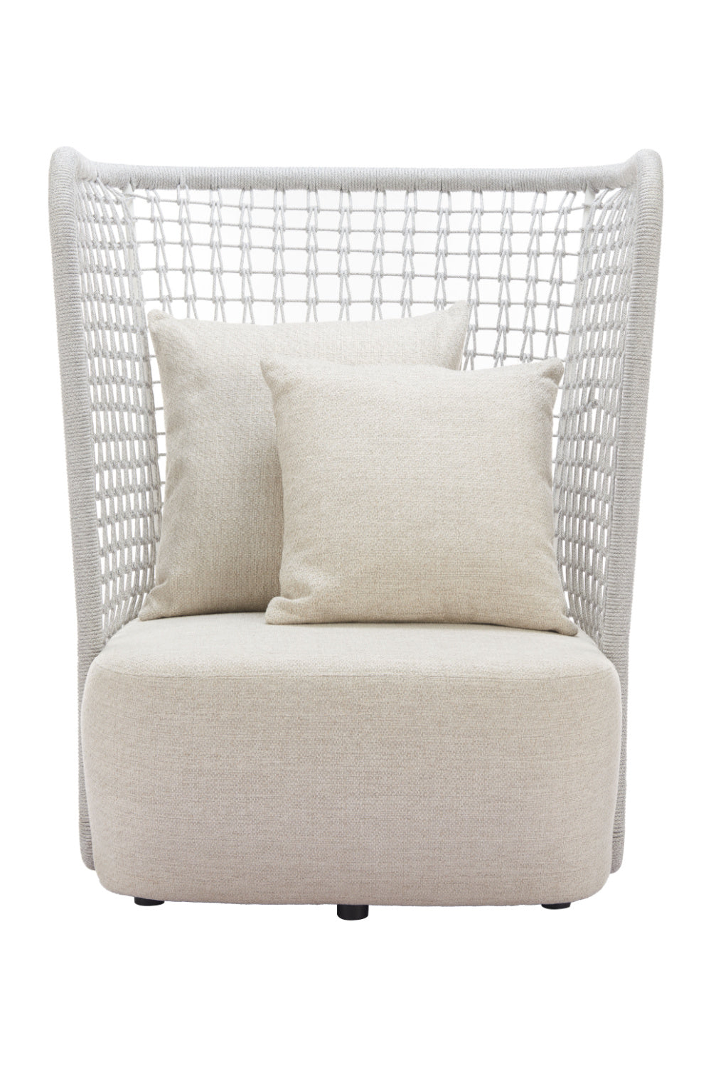 Weaved Back Outdoor Accent Chair | OROA Modern Hudu | Oroa.com