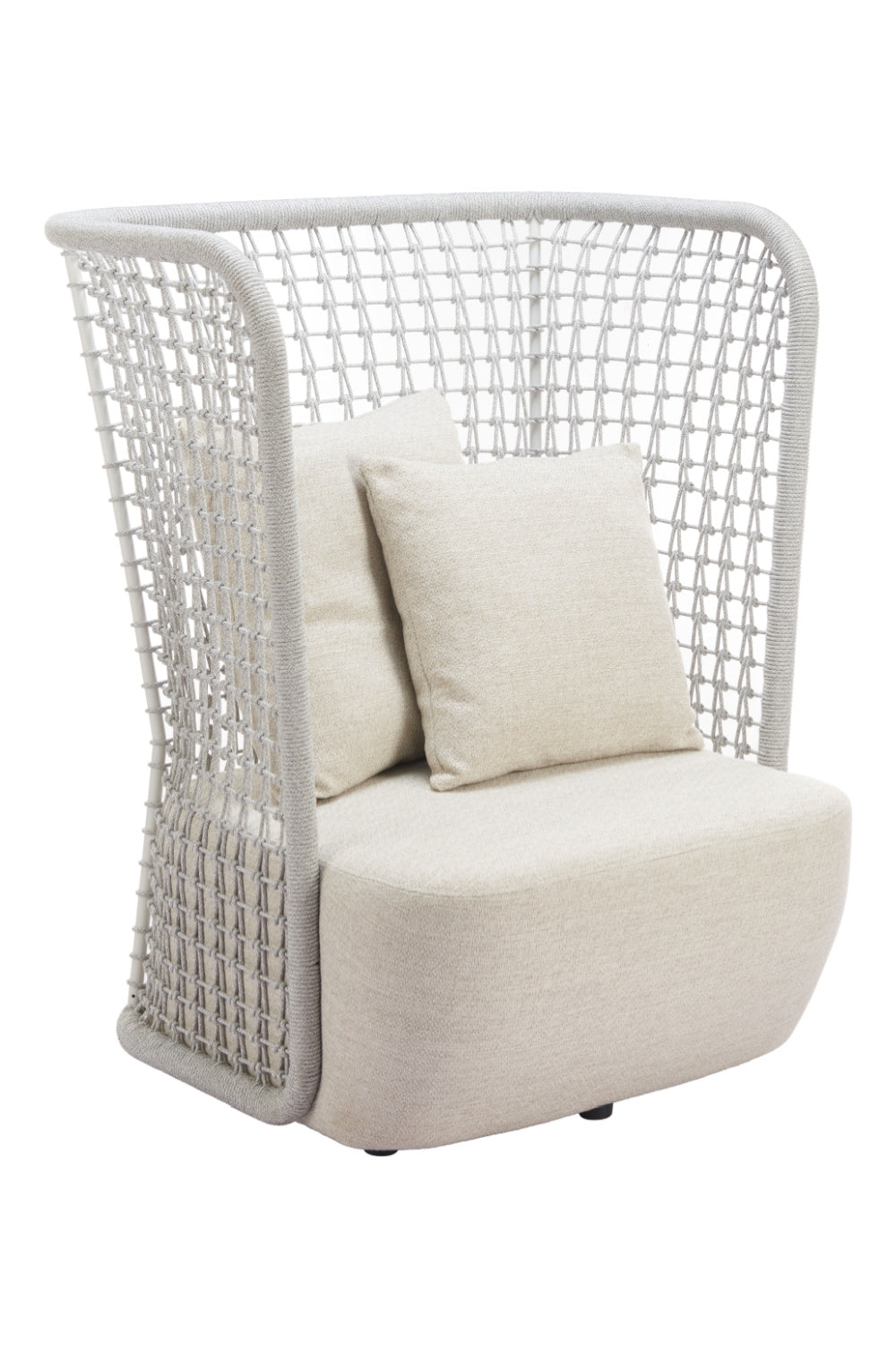 Weaved Back Outdoor Accent Chair | OROA Modern Hudu | Oroa.com