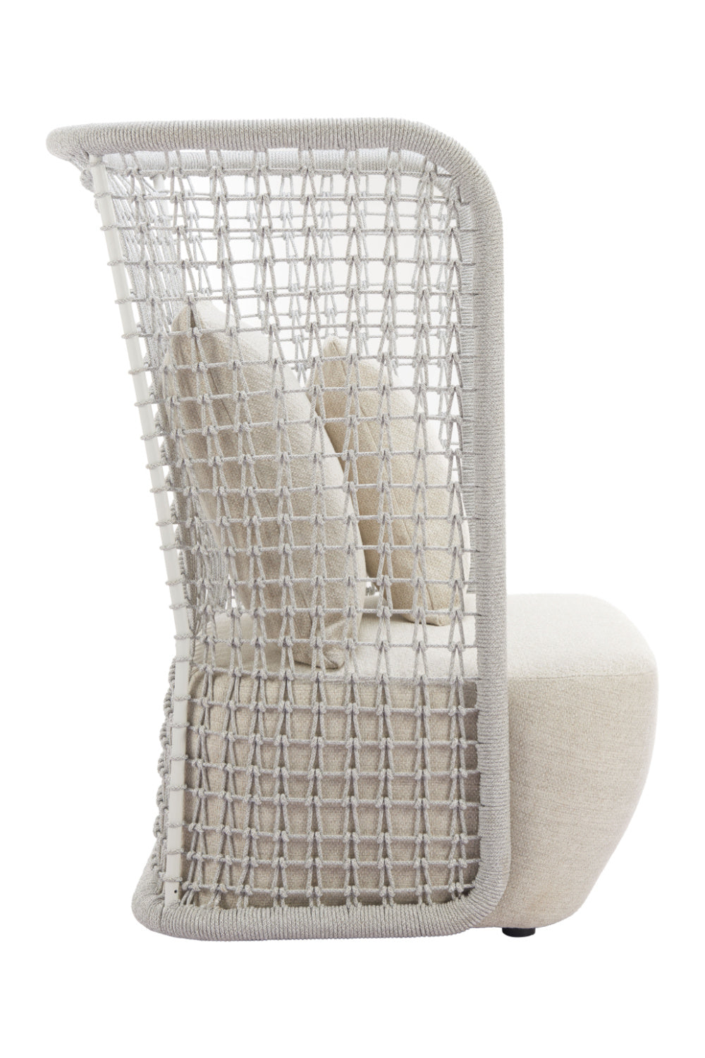Weaved Back Outdoor Accent Chair | OROA Modern Hudu | Oroa.com