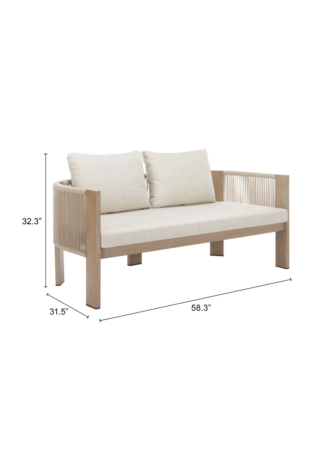 Beige Outdoor Sofa | OROA Modern Rebel | Oroa.com