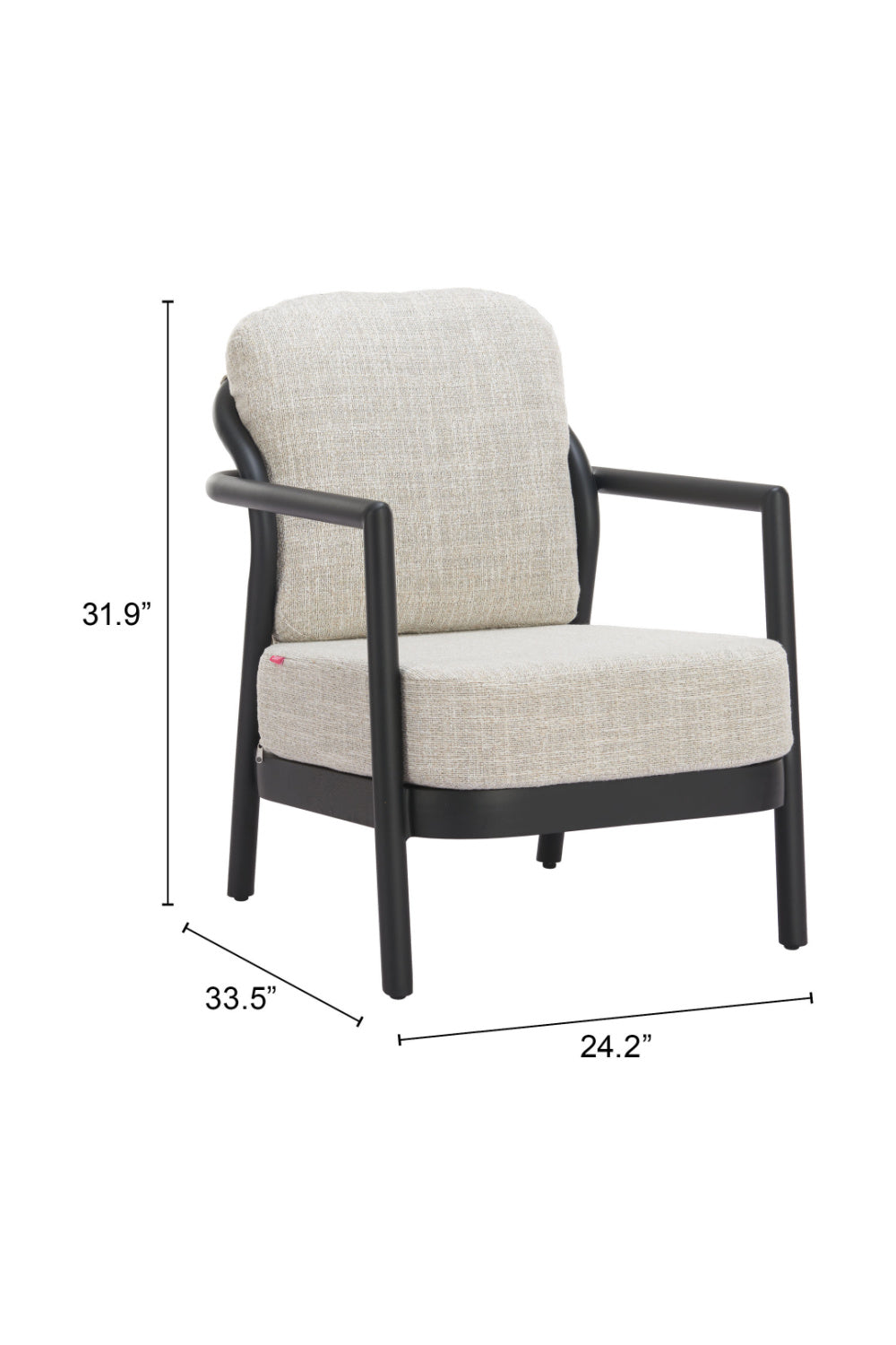 Aluminum Framed Outdoor Accent Chair | OROA Modern Rein | Oroa.com