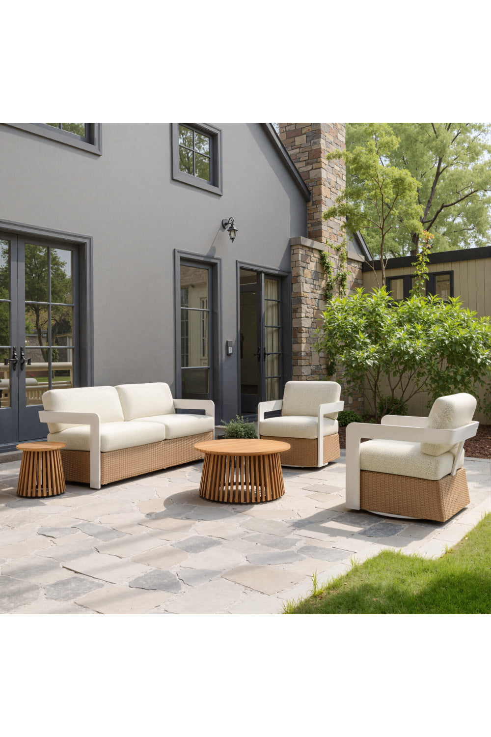 Brown Base Outdoor Sofa | OROA Modern Gelo | Oroa.com