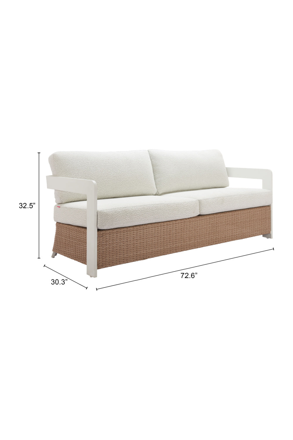 Brown Base Outdoor Sofa | OROA Modern Gelo | Oroa.com