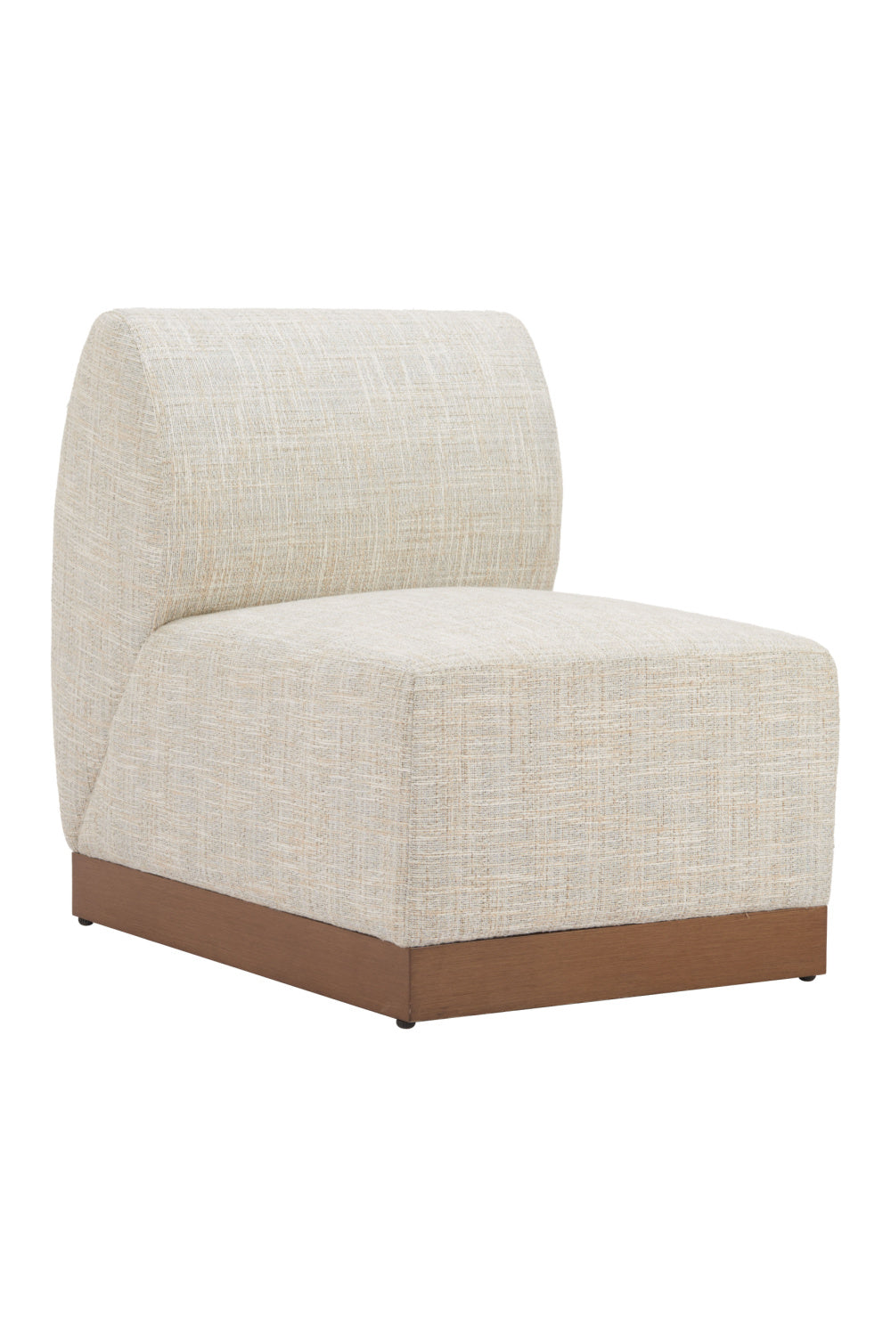 Beige Outdoor Armless Chair | OROA Modern Christy | Oroa.com