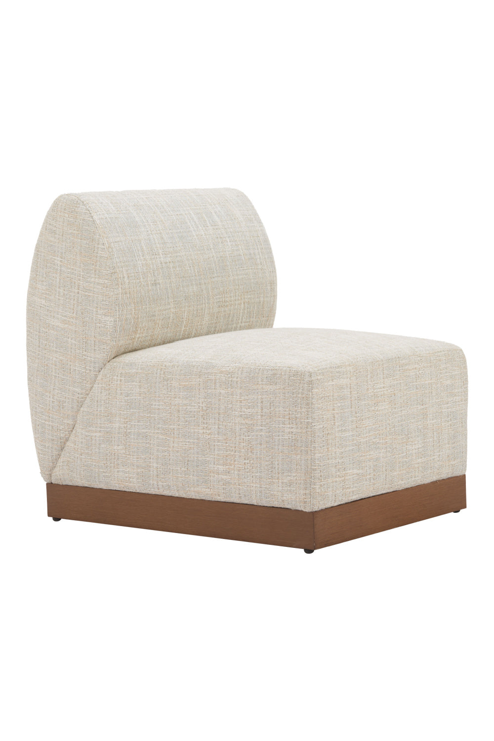 Beige Outdoor Armless Chair | OROA Modern Christy | Oroa.com