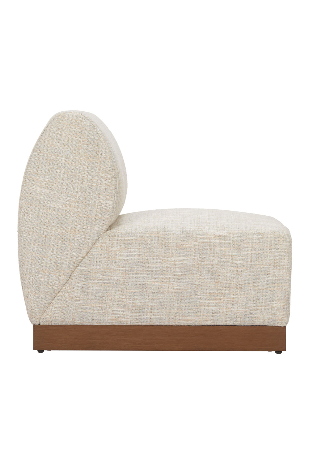 Beige Outdoor Armless Chair | OROA Modern Christy | Oroa.com