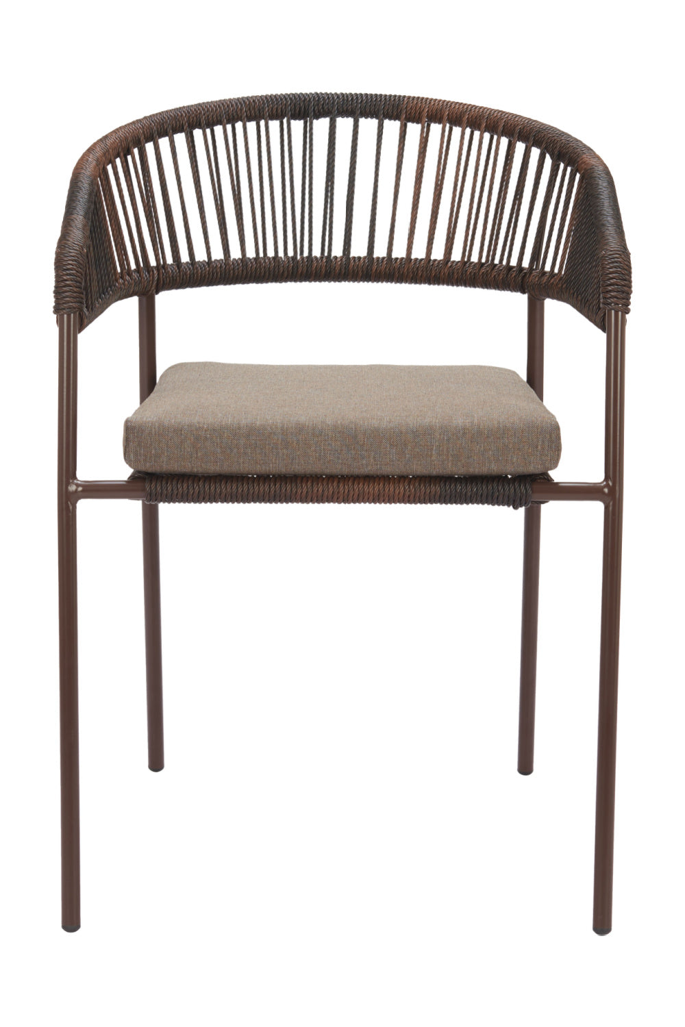 Brown Rattan Outdoor Dining Chairs (2) | OROA Modern Skye | Oroa.com