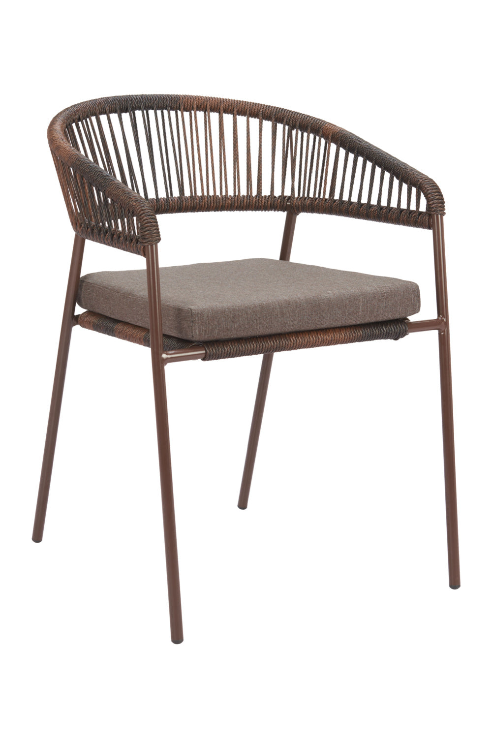 Brown Rattan Outdoor Dining Chairs (2) | OROA Modern Skye | Oroa.com