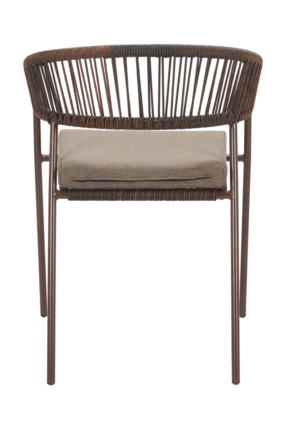 Brown Rattan Outdoor Dining Chairs (2) | OROA Modern Skye | Oroa.com