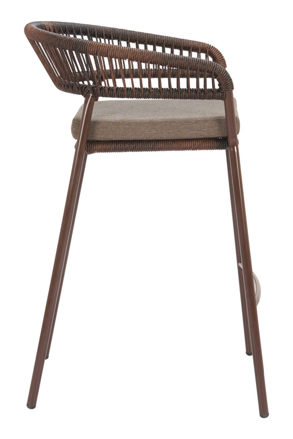 Brown Rattan Outdoor Bar Stools (2) | OROA Modern Skye | Oroa.com