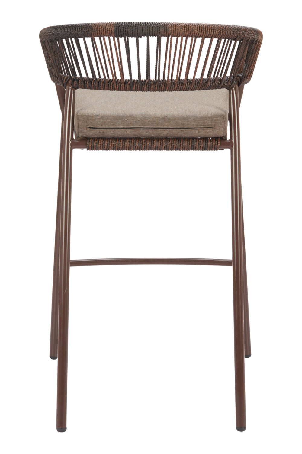 Brown Rattan Outdoor Bar Stools (2) | OROA Modern Skye | Oroa.com