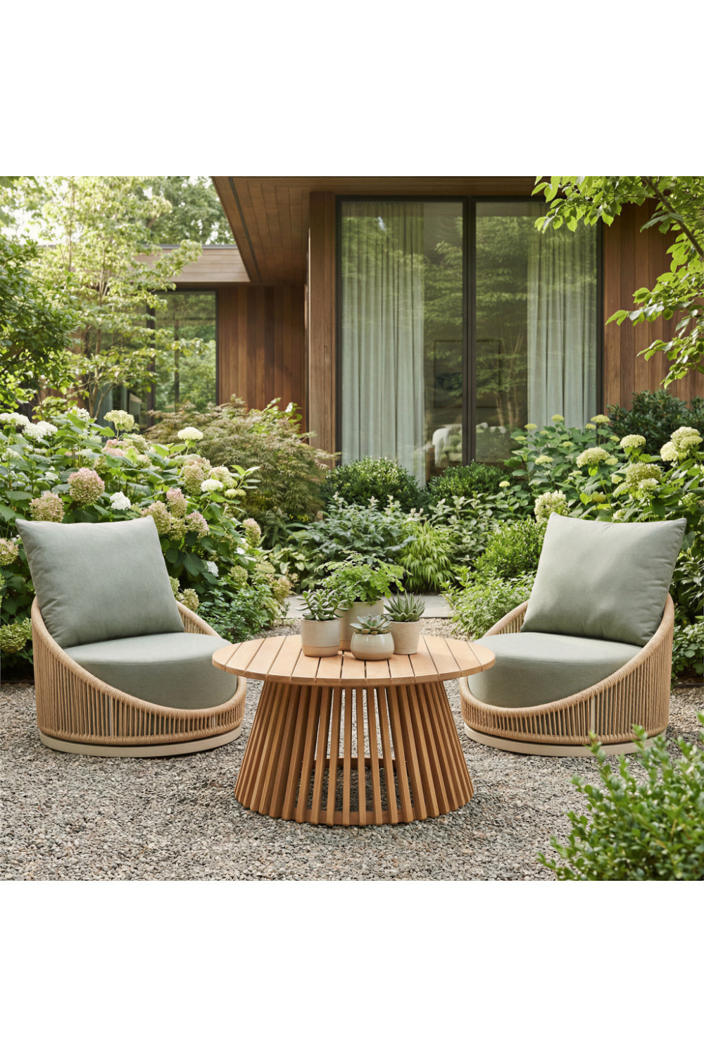 Rattan Weave Outdoor Swivel Chair | OROA Modern Cabana | Oroa.com