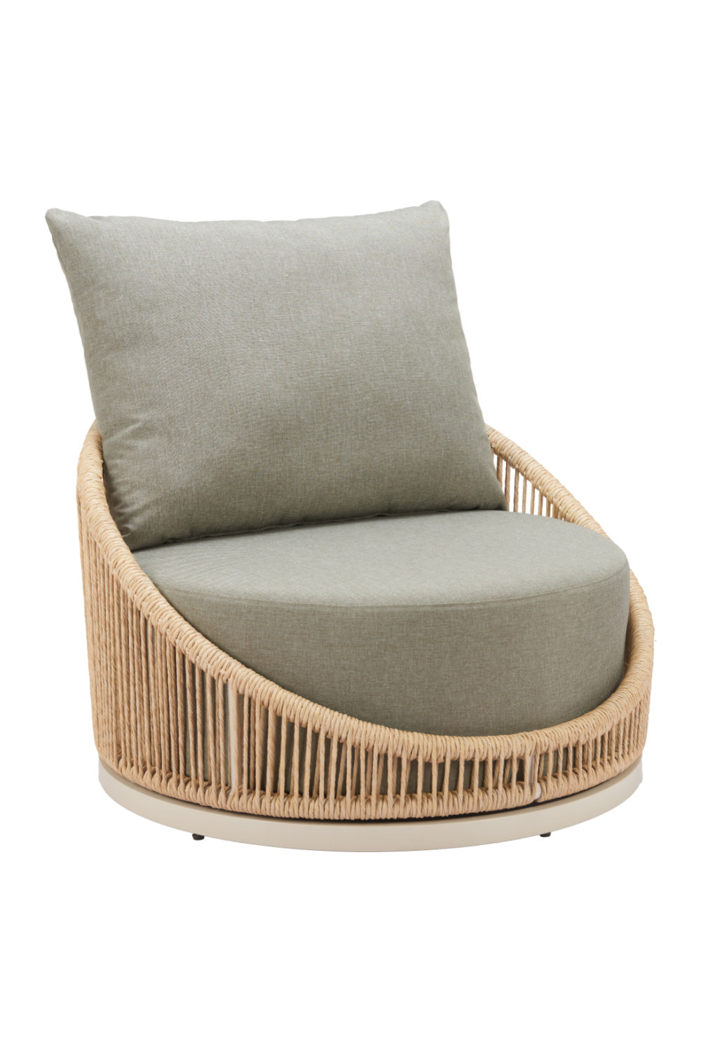 Rattan Weave Outdoor Swivel Chair | OROA Modern Cabana | Oroa.com