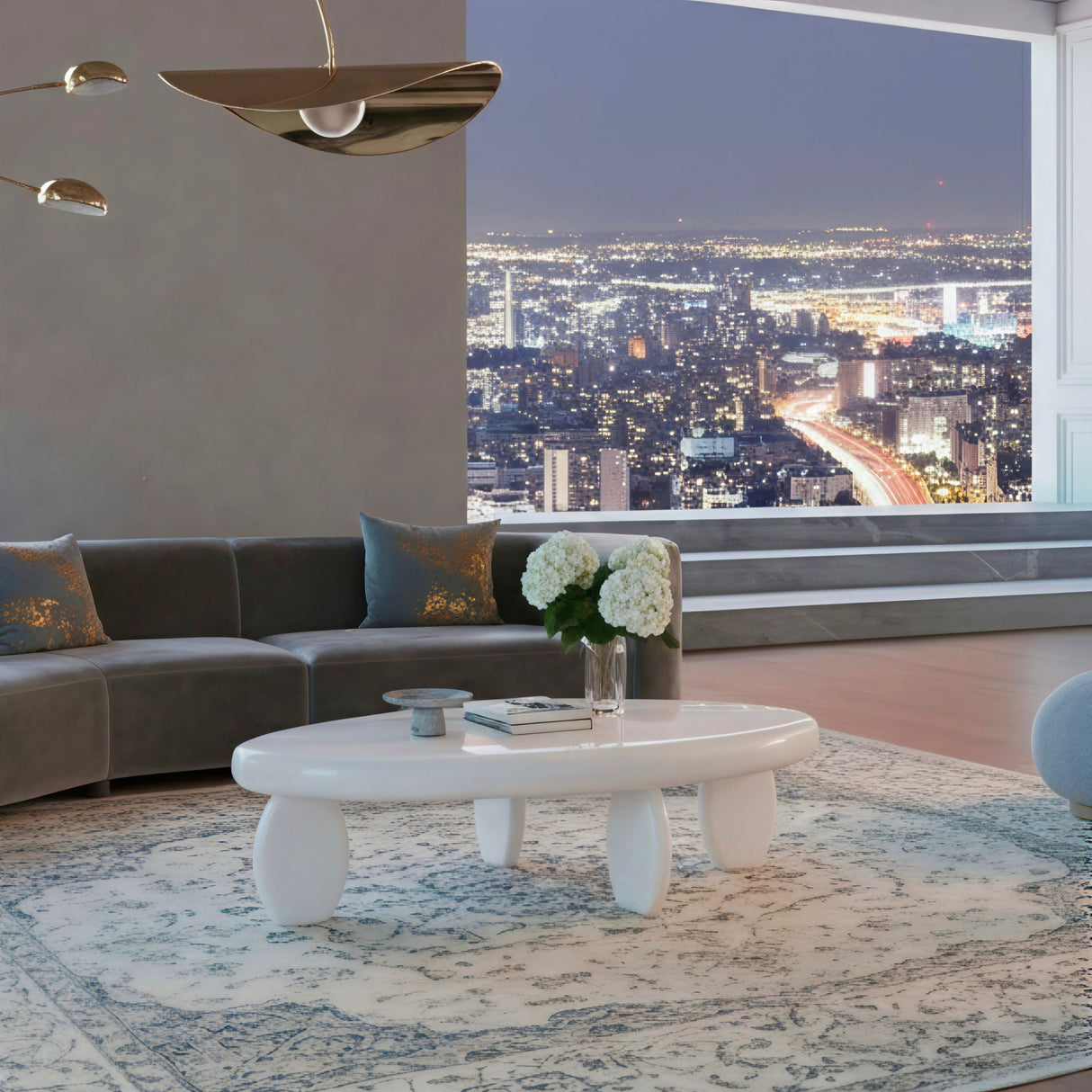 Cobblestone Coffee Table - White balance