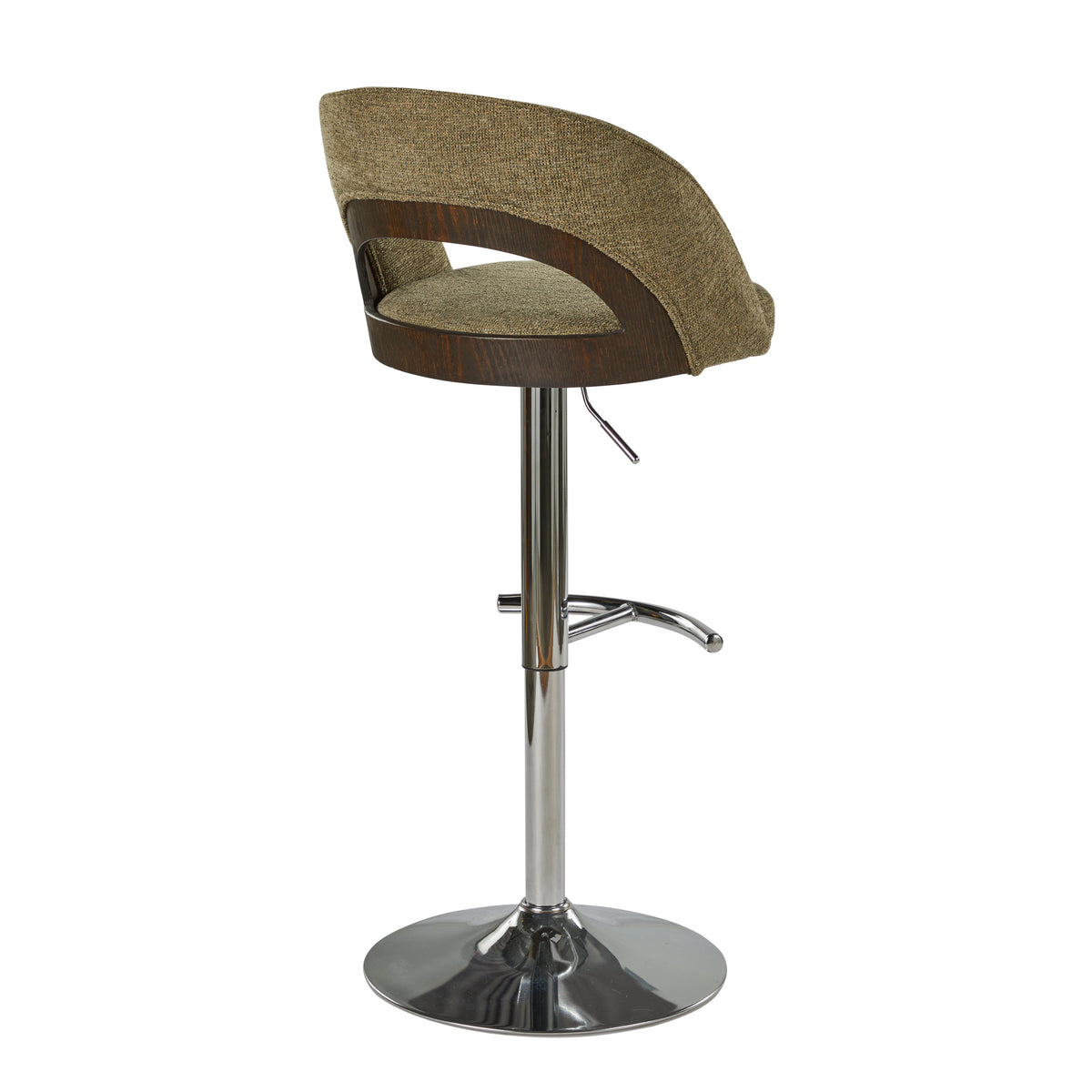 Sage Green Walnut Adjustable Swivel Bar Stools Set of 2 – OROA, view 6