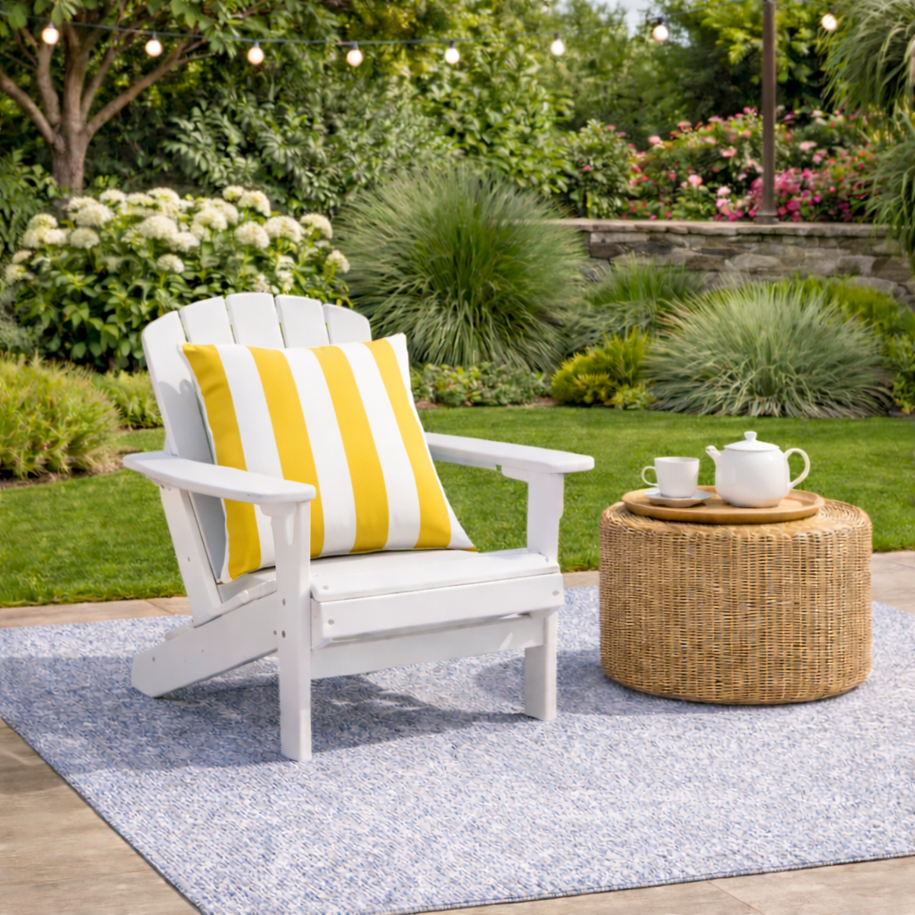 Outdoor Throw Pillows Waterproof & Fade-Resistant Stripey (S/2)