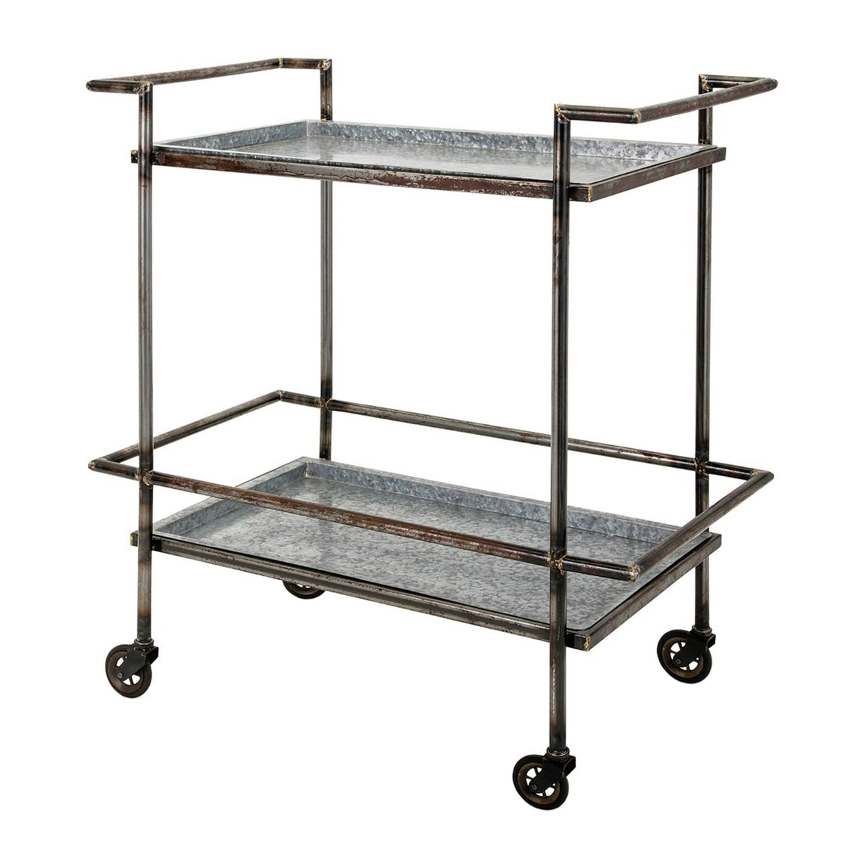 Industrial Gray Bar Cart - OROA